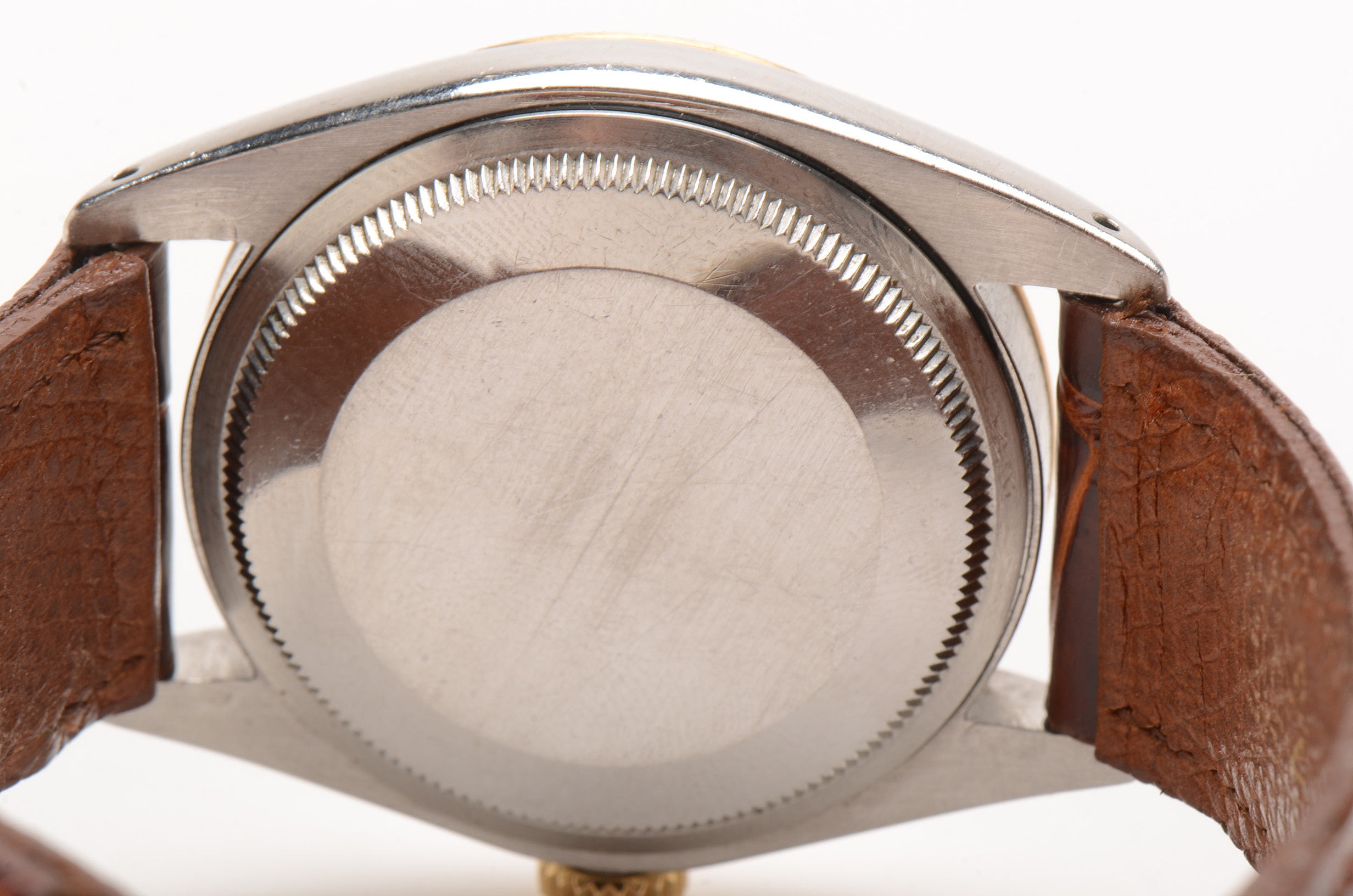 Vintage Rolex Date 18K Yellow Gold Bezel Watch