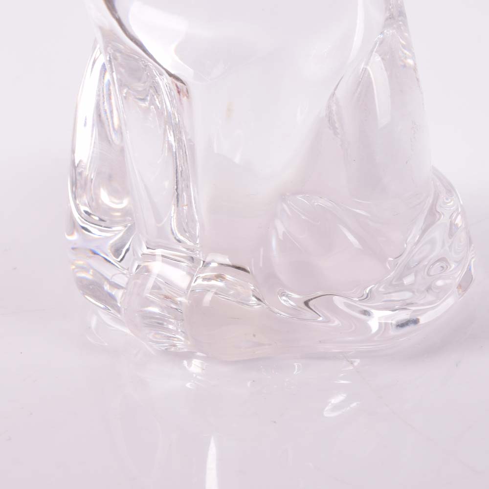Gorham Crystal Cat Figurines