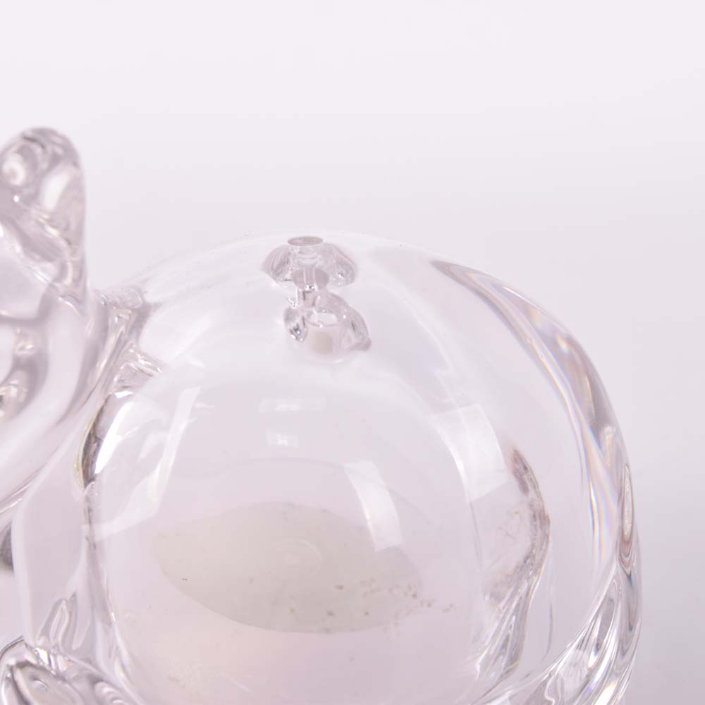 Gorham Crystal Cat Figurines