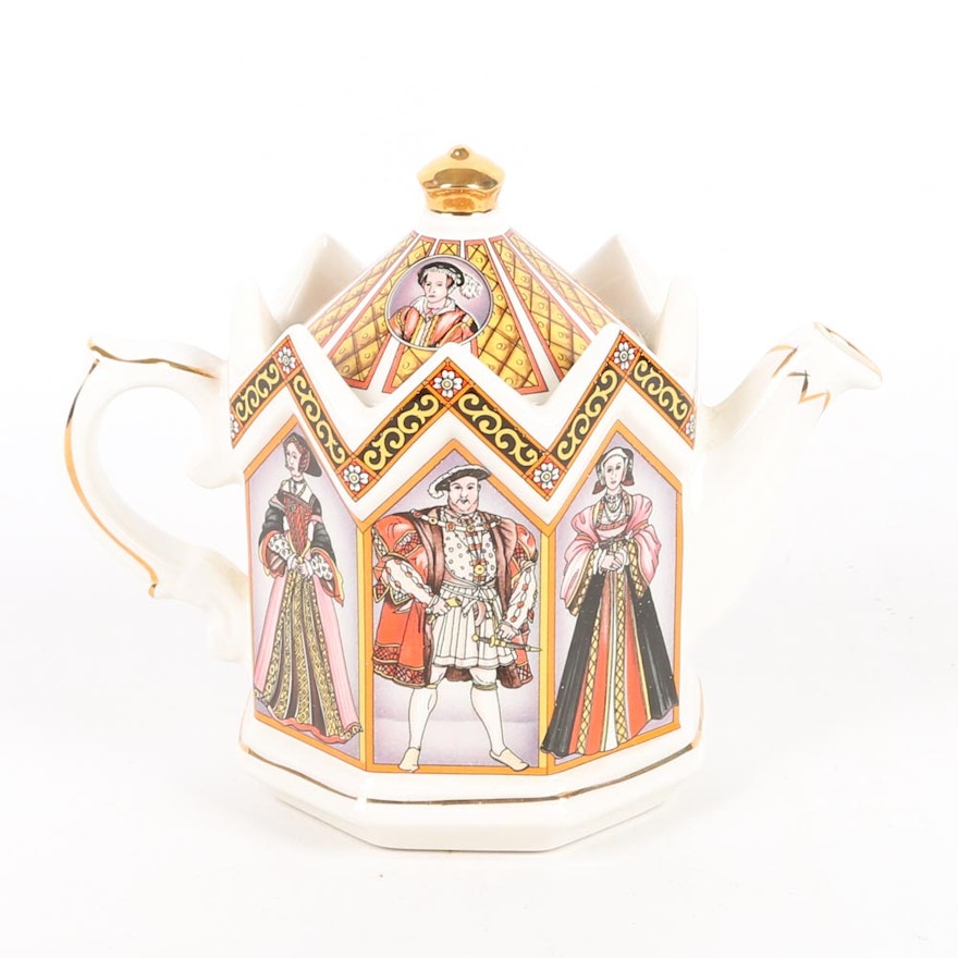 James Sadler King Henry VIII and His Six Wives Teapot