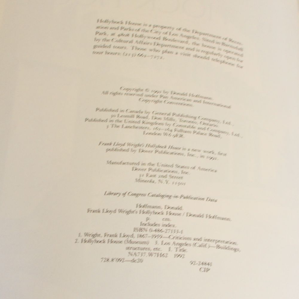 Collection of Frank Lloyd Wright Books