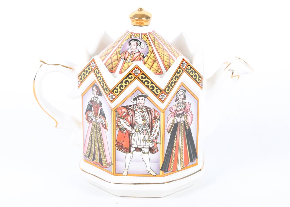 James Sadler King Henry VIII and His Six Wives Teapot