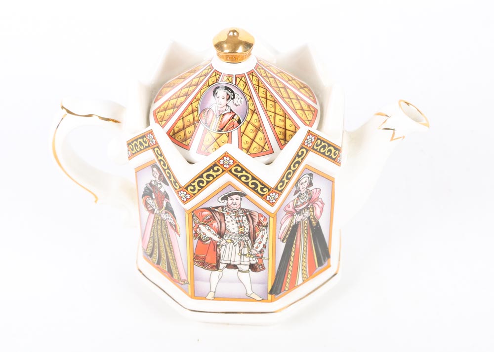 James Sadler King Henry VIII and His Six Wives Teapot