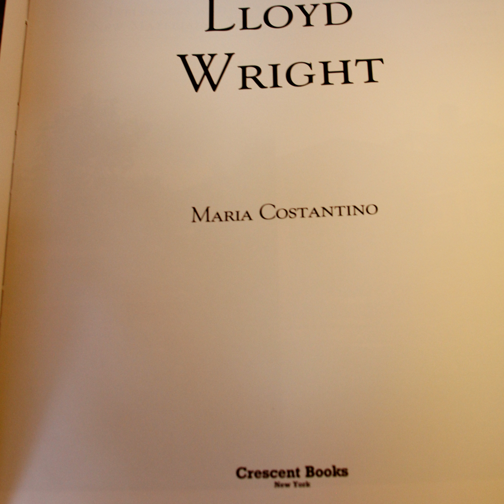 Collection of Frank Lloyd Wright Books