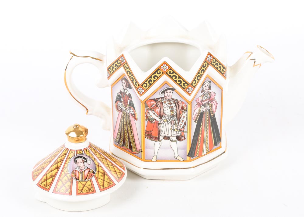 James Sadler King Henry VIII and His Six Wives Teapot