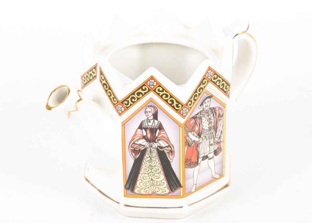 James Sadler King Henry VIII and His Six Wives Teapot