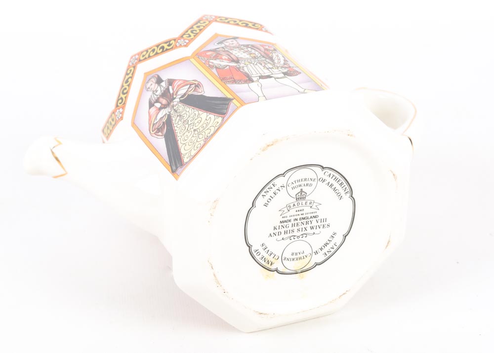 James Sadler King Henry VIII and His Six Wives Teapot