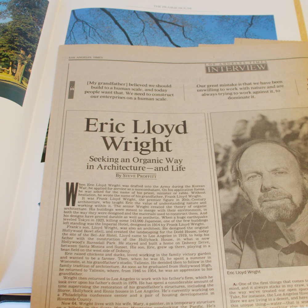 Collection of Frank Lloyd Wright Books