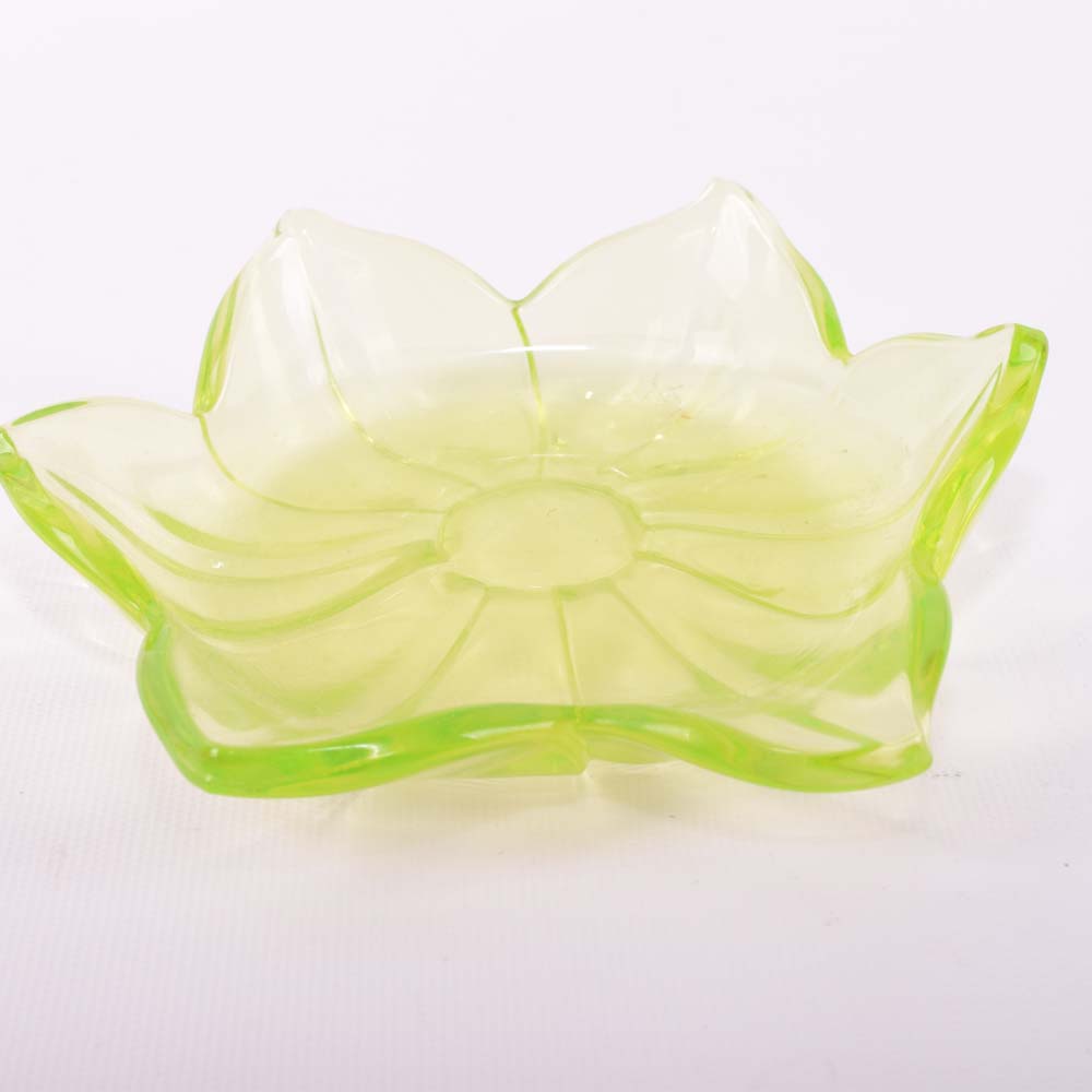 Vintage Vaseline Glass Collection