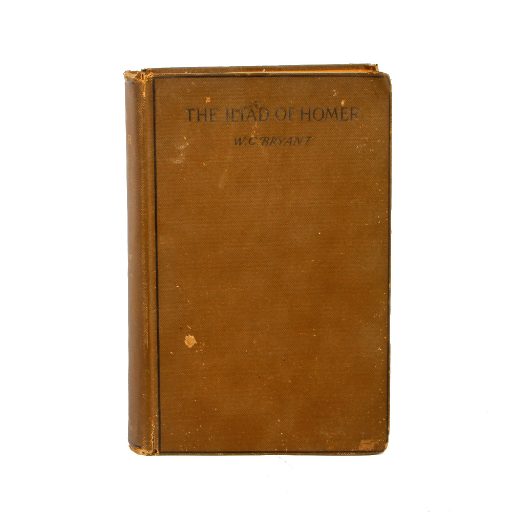 Vintage Copy of "The Illiad of Homer" by W.C. Bryant.