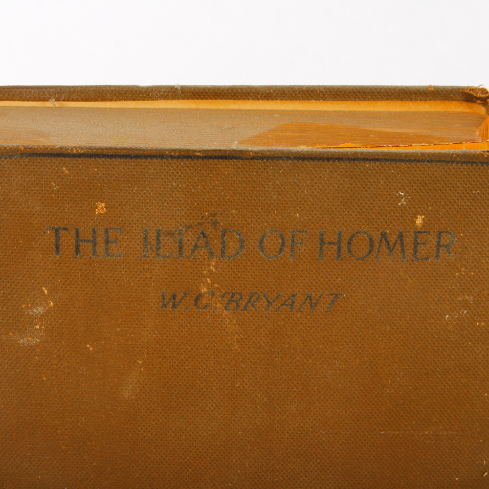 Vintage Copy of "The Illiad of Homer" by W.C. Bryant.