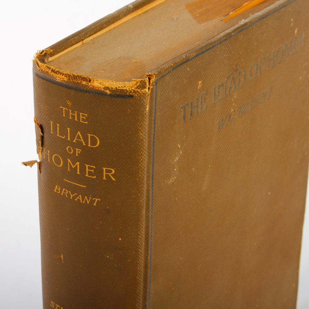Vintage Copy of "The Illiad of Homer" by W.C. Bryant.