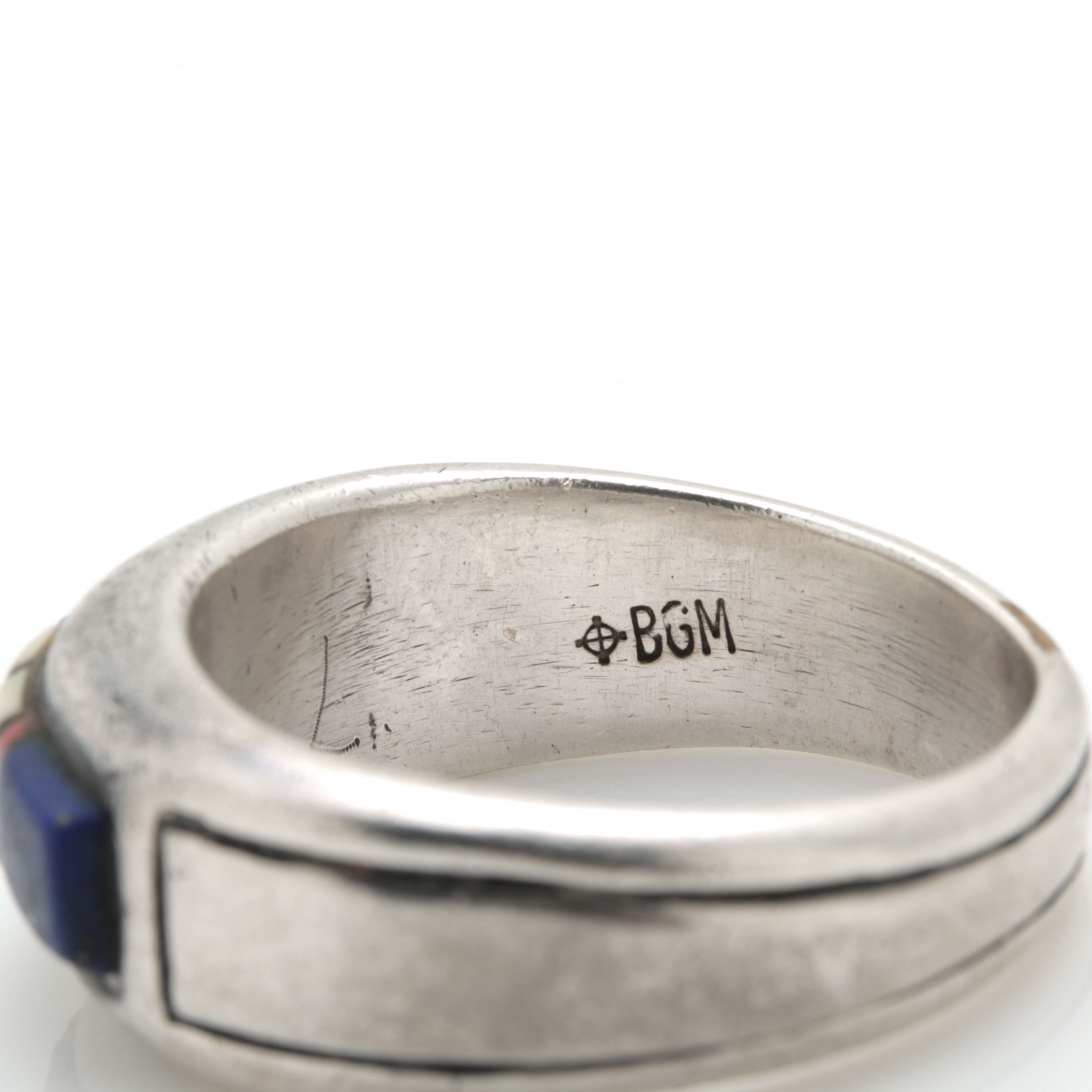 Sterling Silver Gemstone Rings Featuring B.G. Mudd Zuni Style Mosaic Inlay