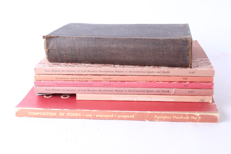 Collection of Food, Nutrition, Agriculture, and Gardening Books