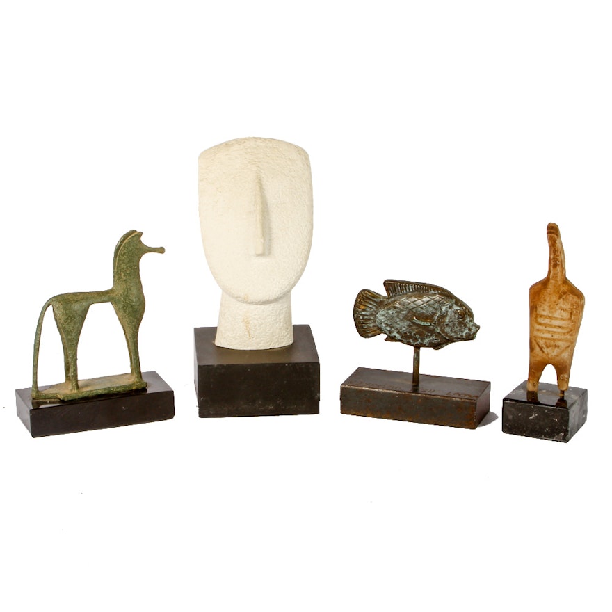 Collection of Decorative Reproduction Sculptures