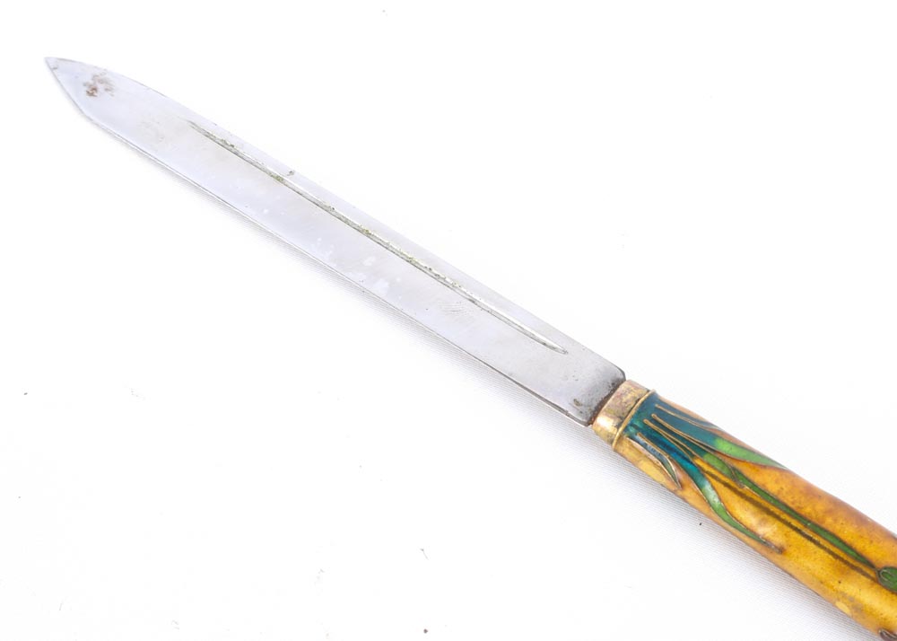 Chinese Knife with Cloisonné Sheath