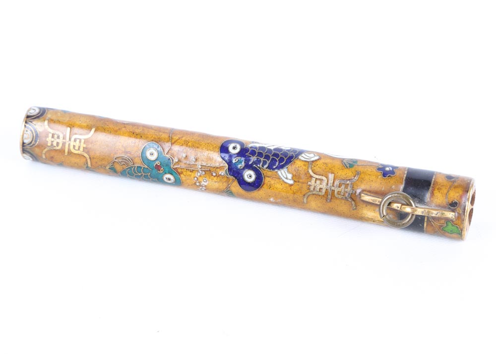 Chinese Knife with Cloisonné Sheath