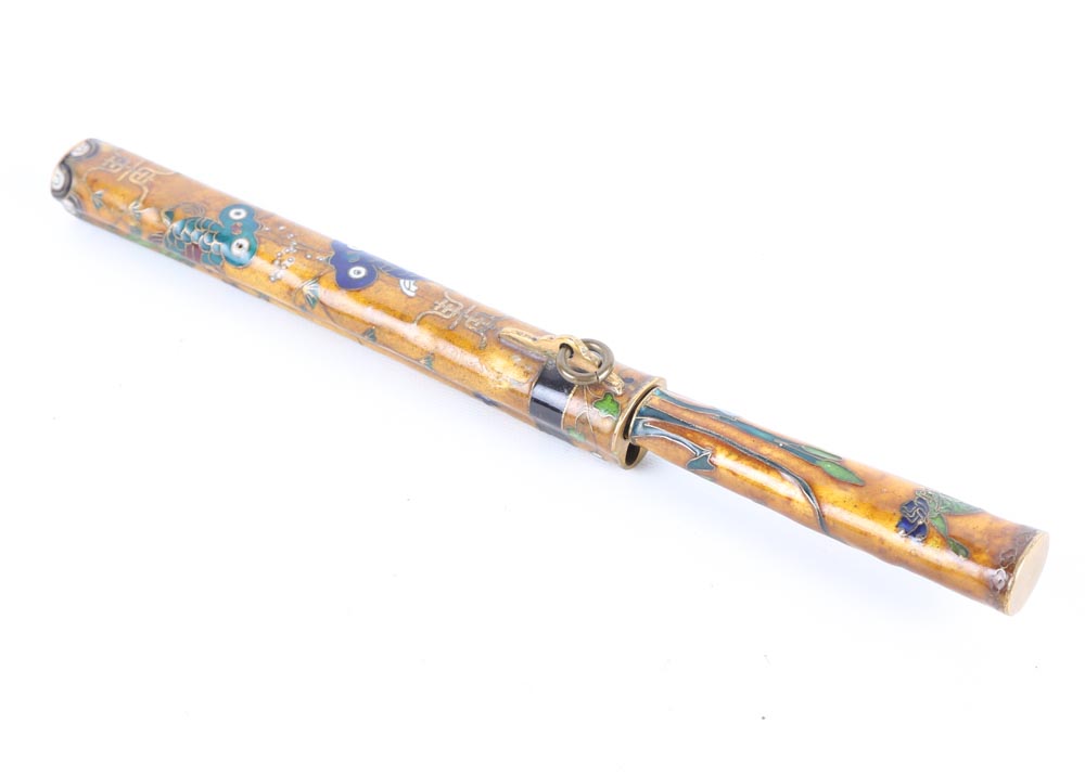 Chinese Knife with Cloisonné Sheath