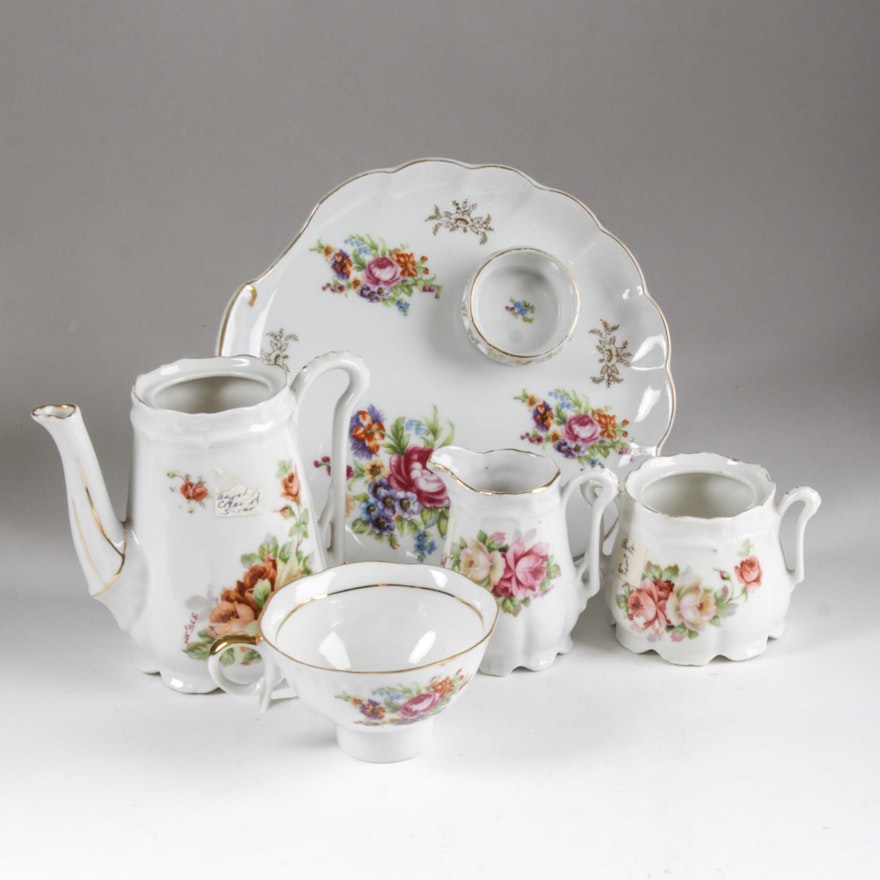 Floral Porcelain China Tea Set