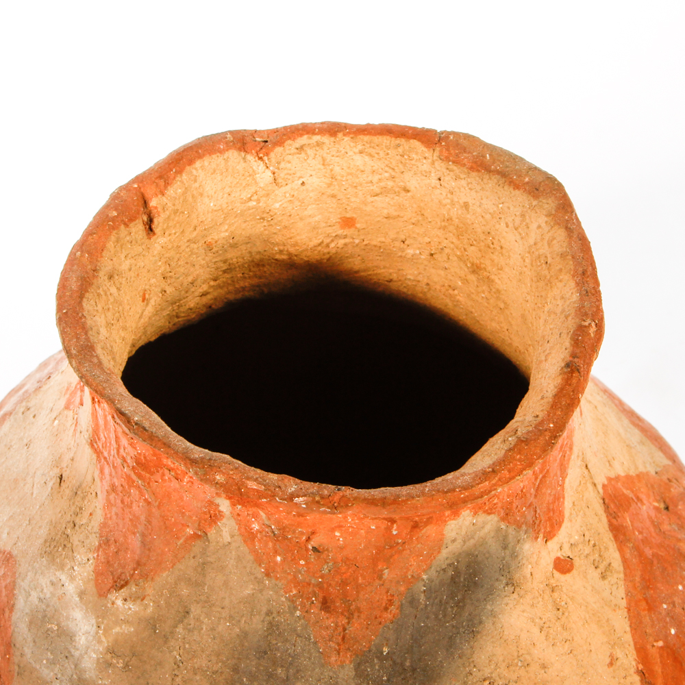 Native American Style Pit Fired Stoneware Vessel