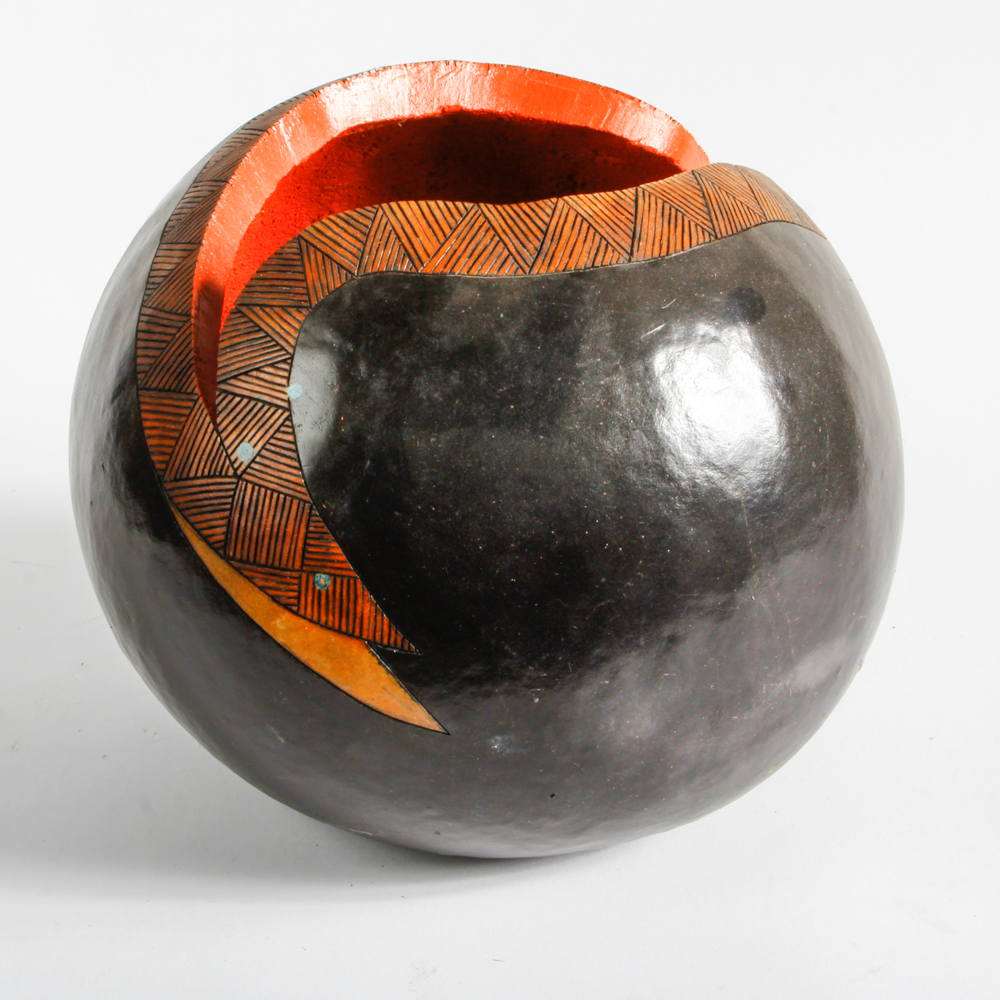 Potawatomi Painted Gourd Vase