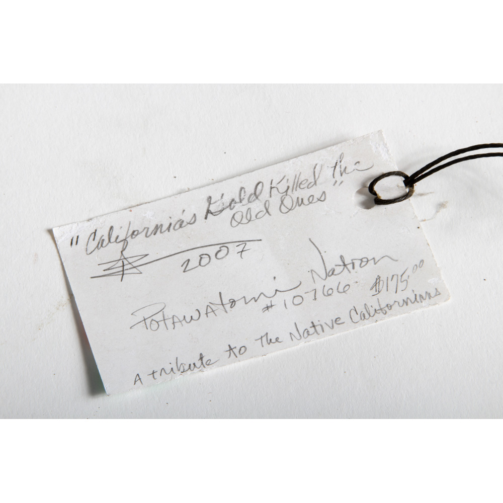 Potawatomi Painted Gourd Vase