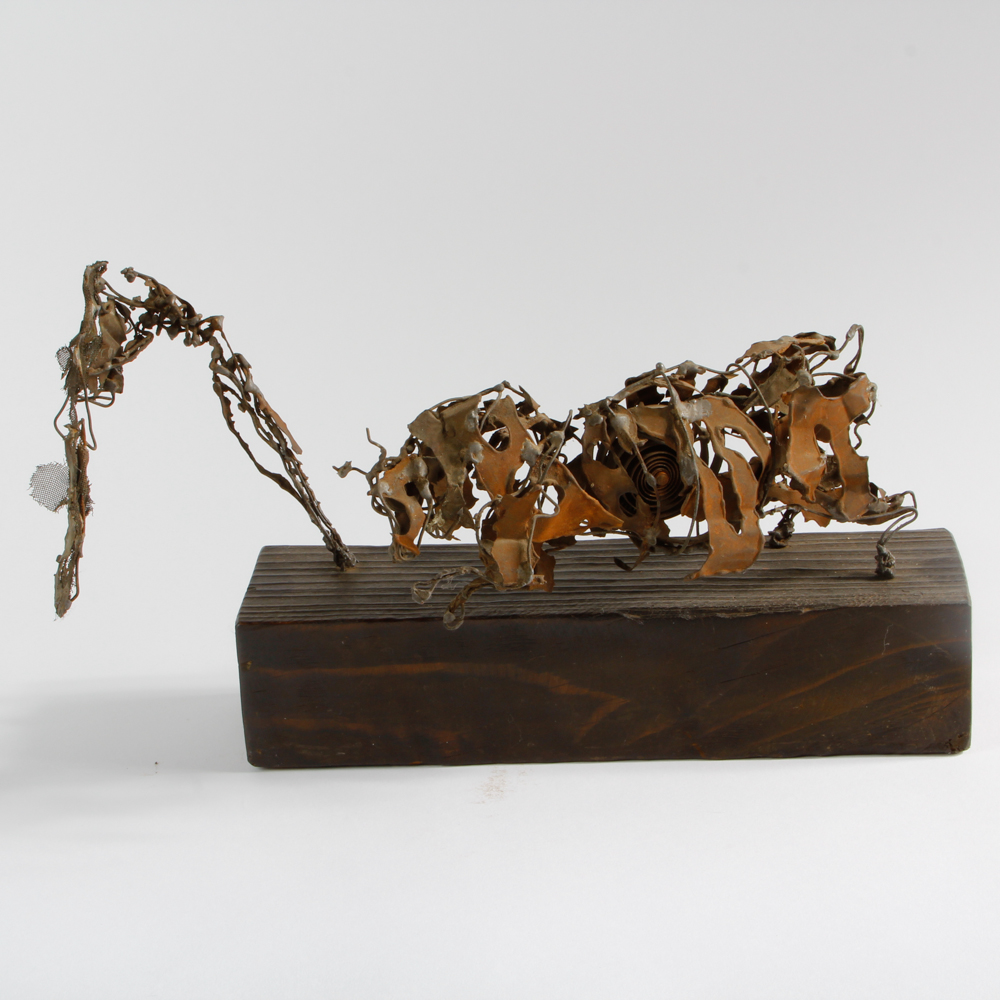 Abstract Dancing Bull Sculpture