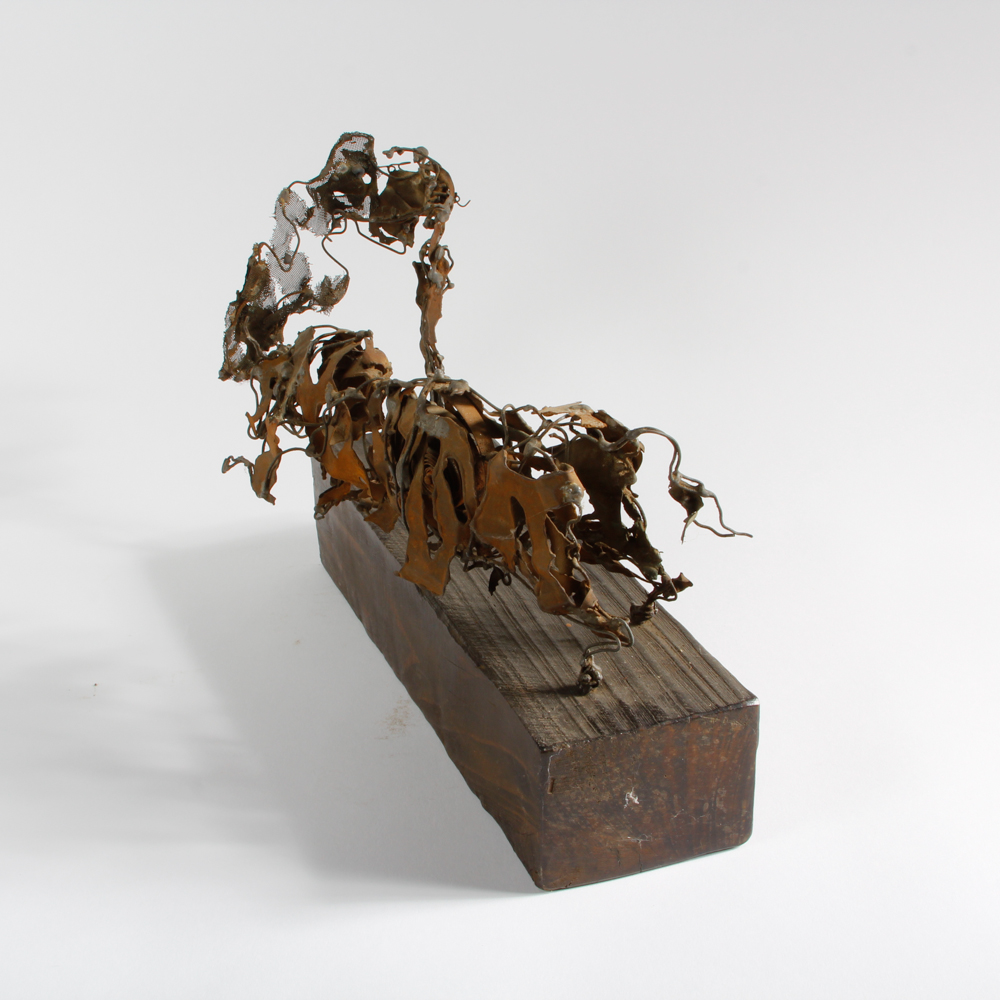 Abstract Dancing Bull Sculpture