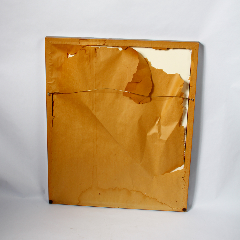 Vintage Framed Bullriding Serigraph