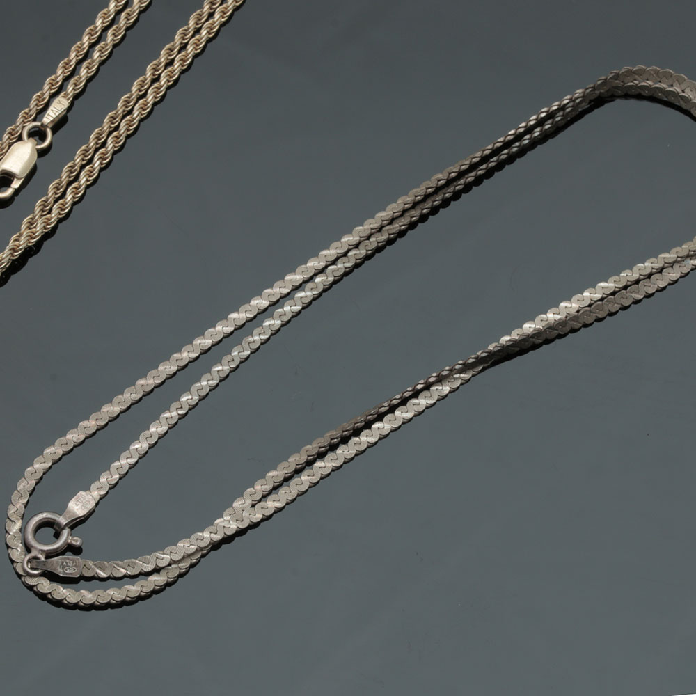 Assortment of Sterling Silver Jewelry Including Shell Cameo Brooches