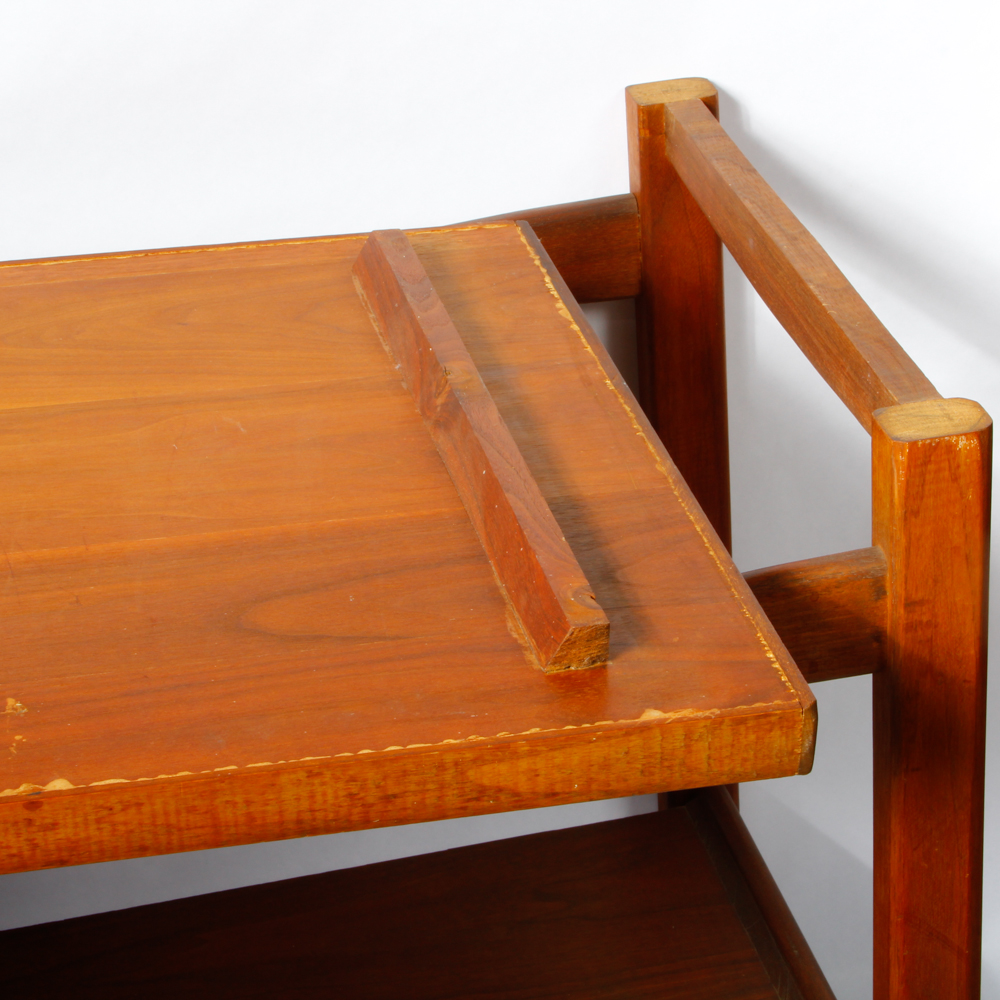 Vintage Mid Century Modern Rolling Tray Table