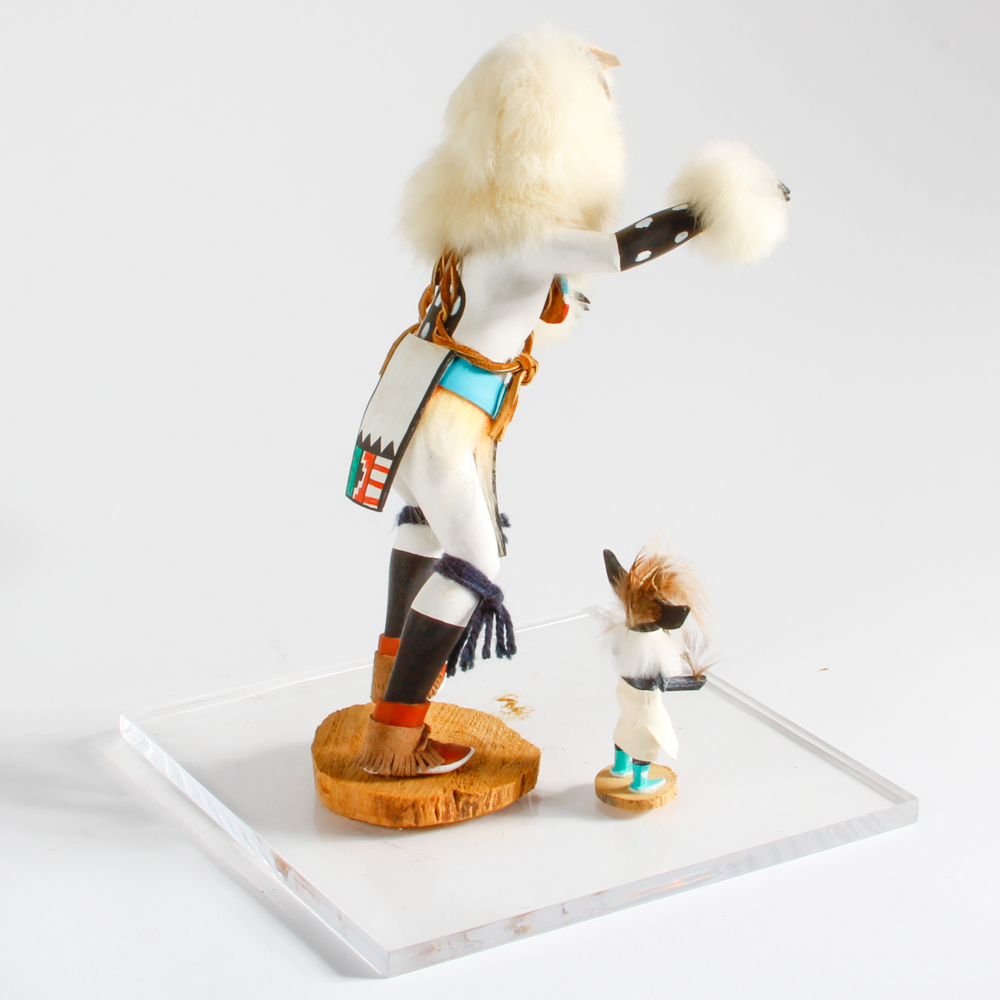 Two Native American Style Kachina Dolls