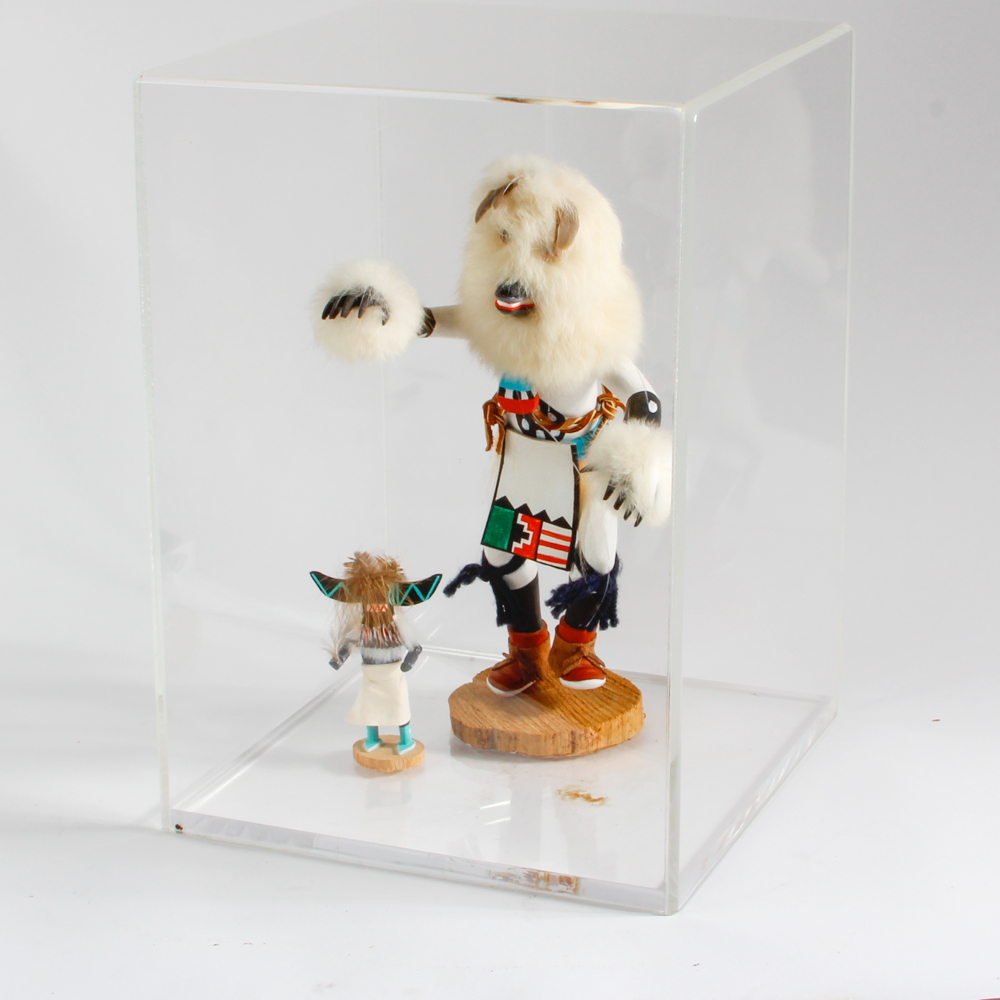 Two Native American Style Kachina Dolls