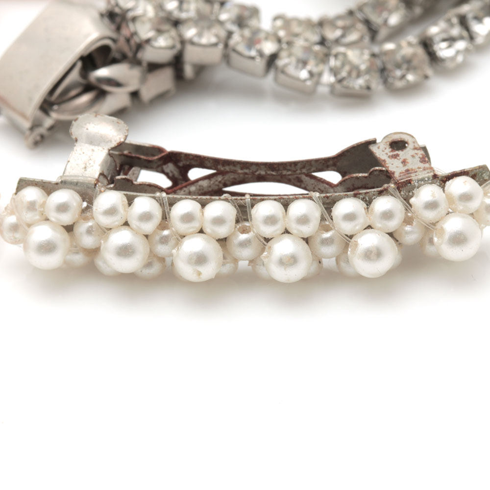 Colorful Assortment of Jewelry Featuring Sterling Silver, Shell, Rhinestones, and Imitation Millefiori