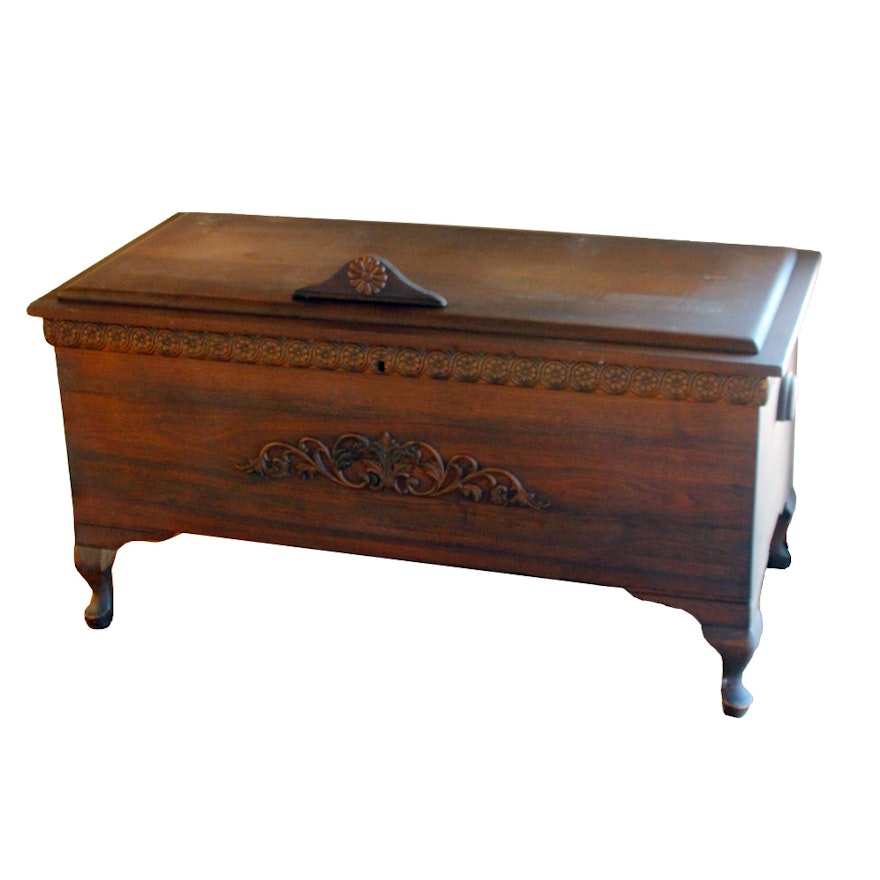 Vintage Footed Hope Chest