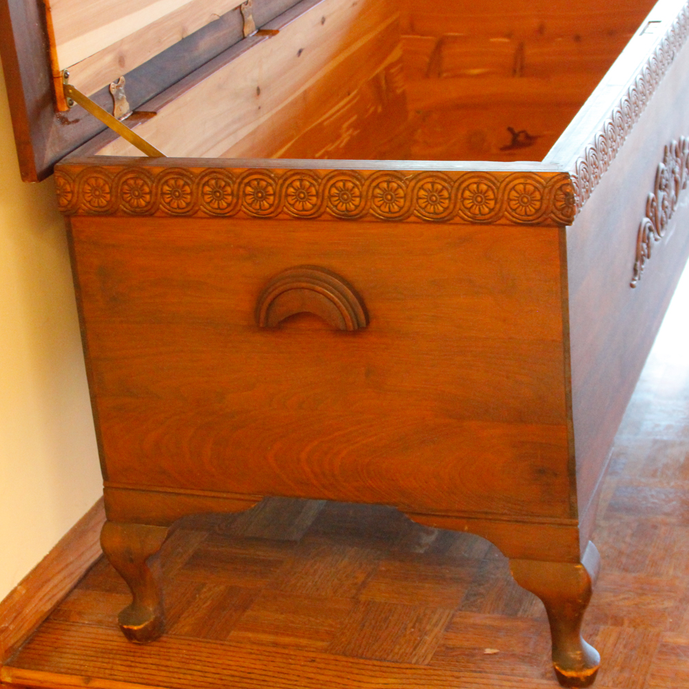 Vintage Footed Hope Chest