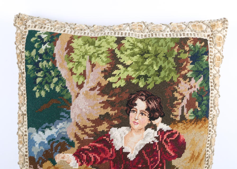 Portrait Needlepoint Pillows