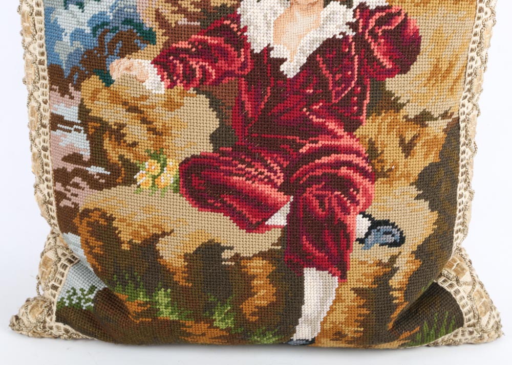 Portrait Needlepoint Pillows