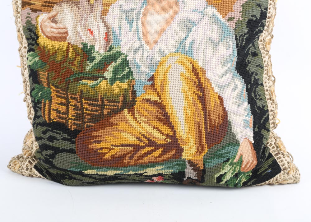 Portrait Needlepoint Pillows
