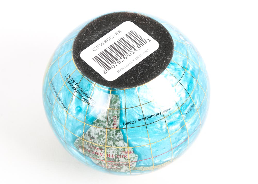Alexander Kalifano Gemstone Globe Paperweight
