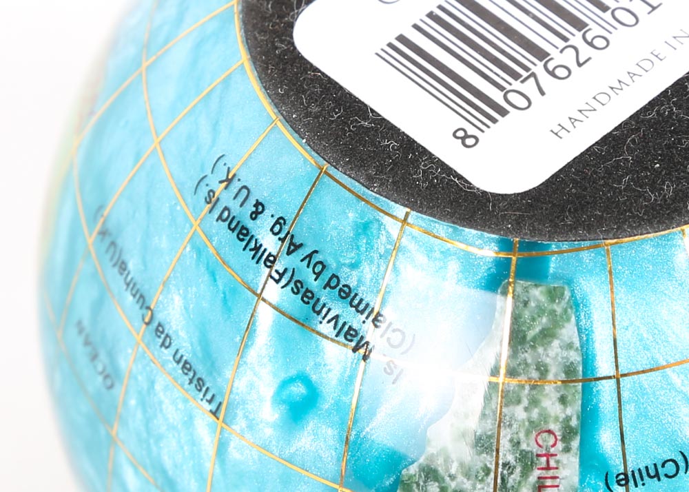 Alexander Kalifano Gemstone Globe Paperweight