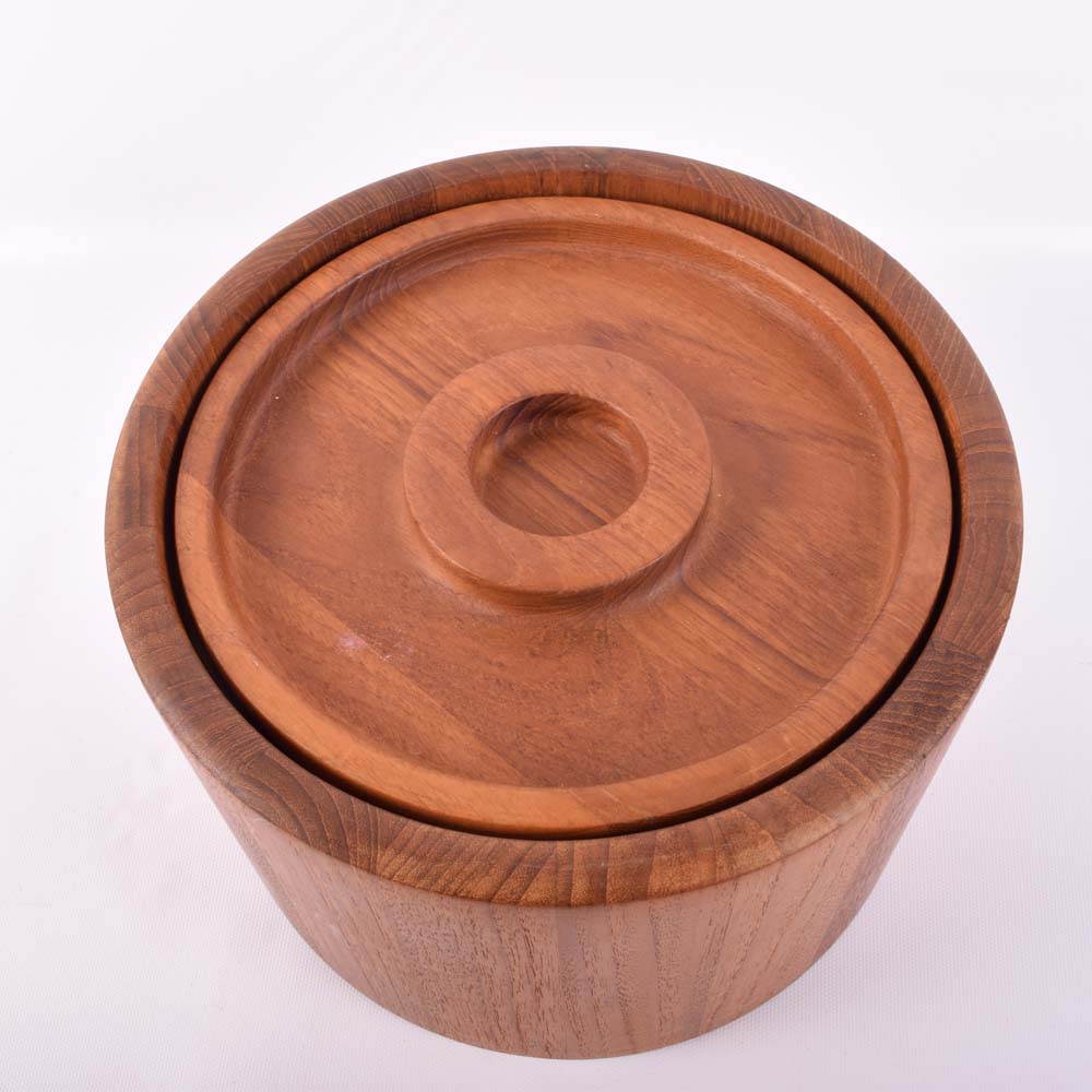 Danish Modern Teak Ice Bucket by Dansk