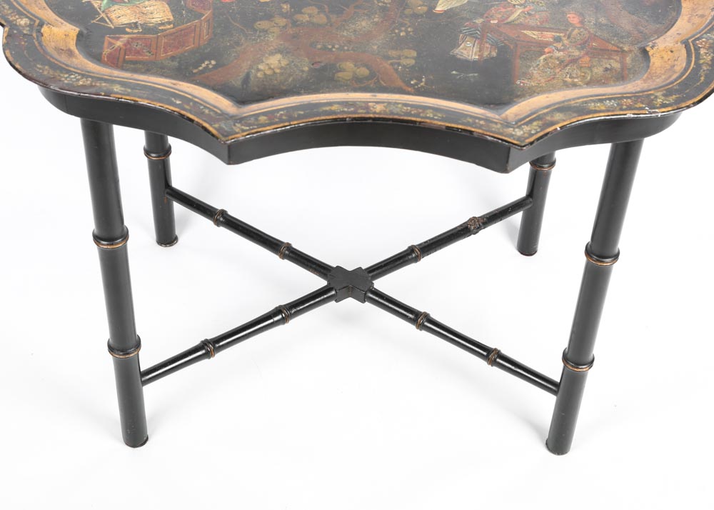 Hand Painted Toleware Tray Table