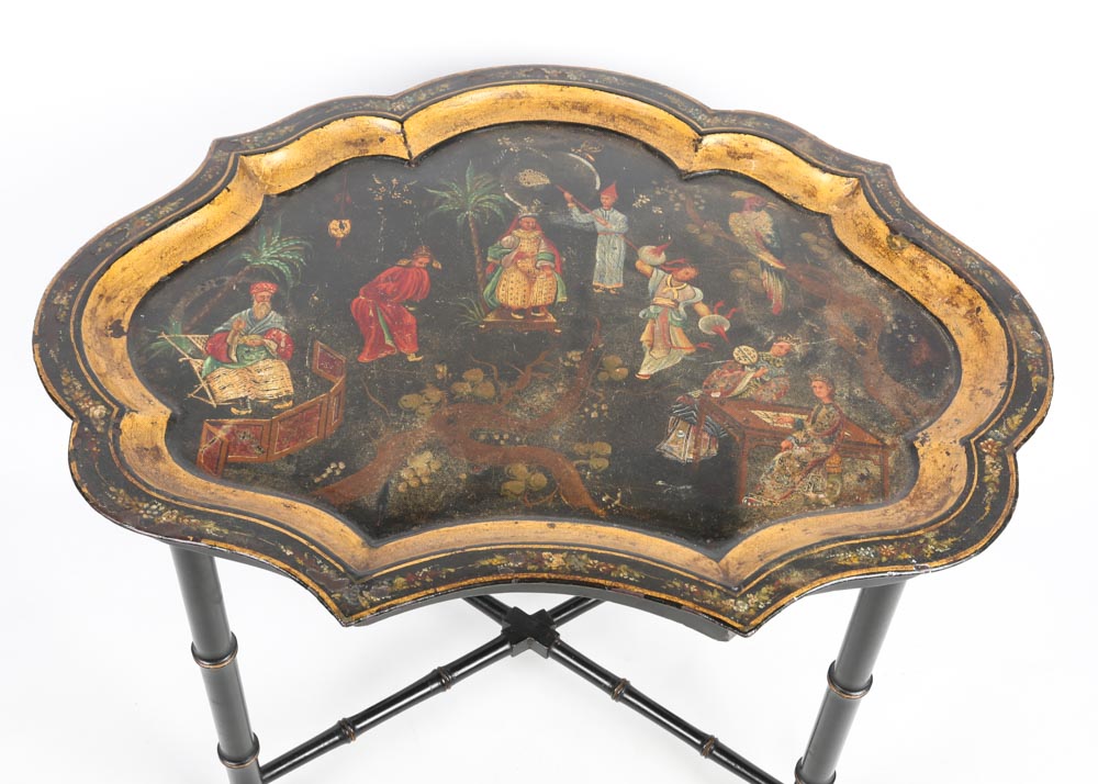 Hand Painted Toleware Tray Table