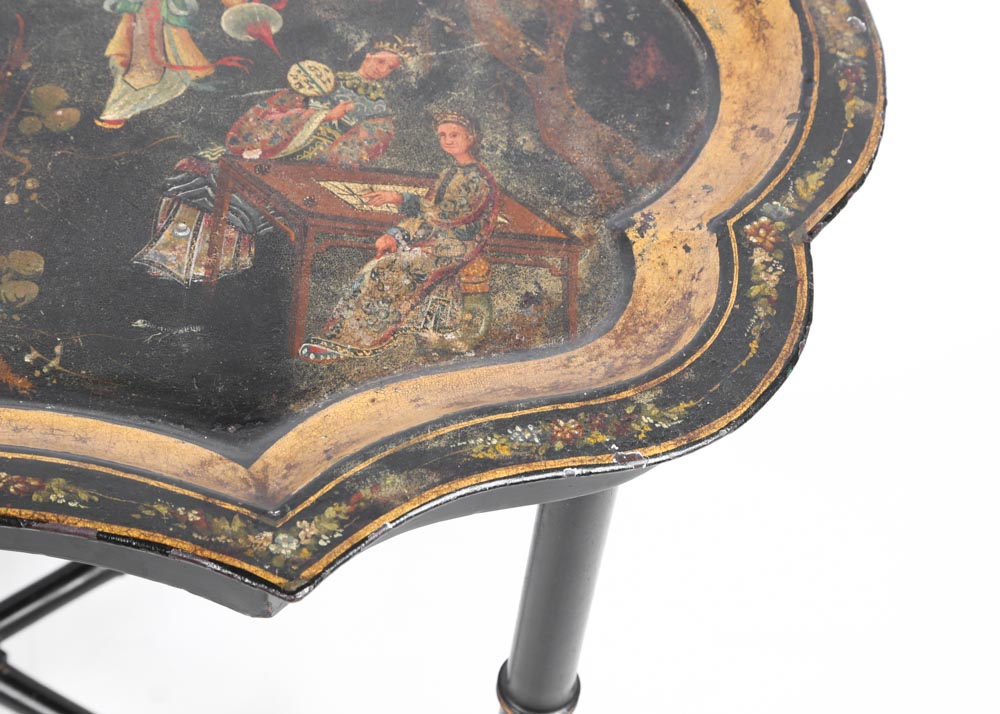 Hand Painted Toleware Tray Table