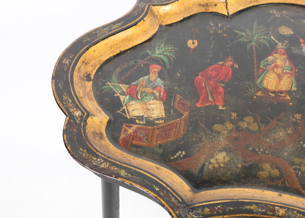 Hand Painted Toleware Tray Table