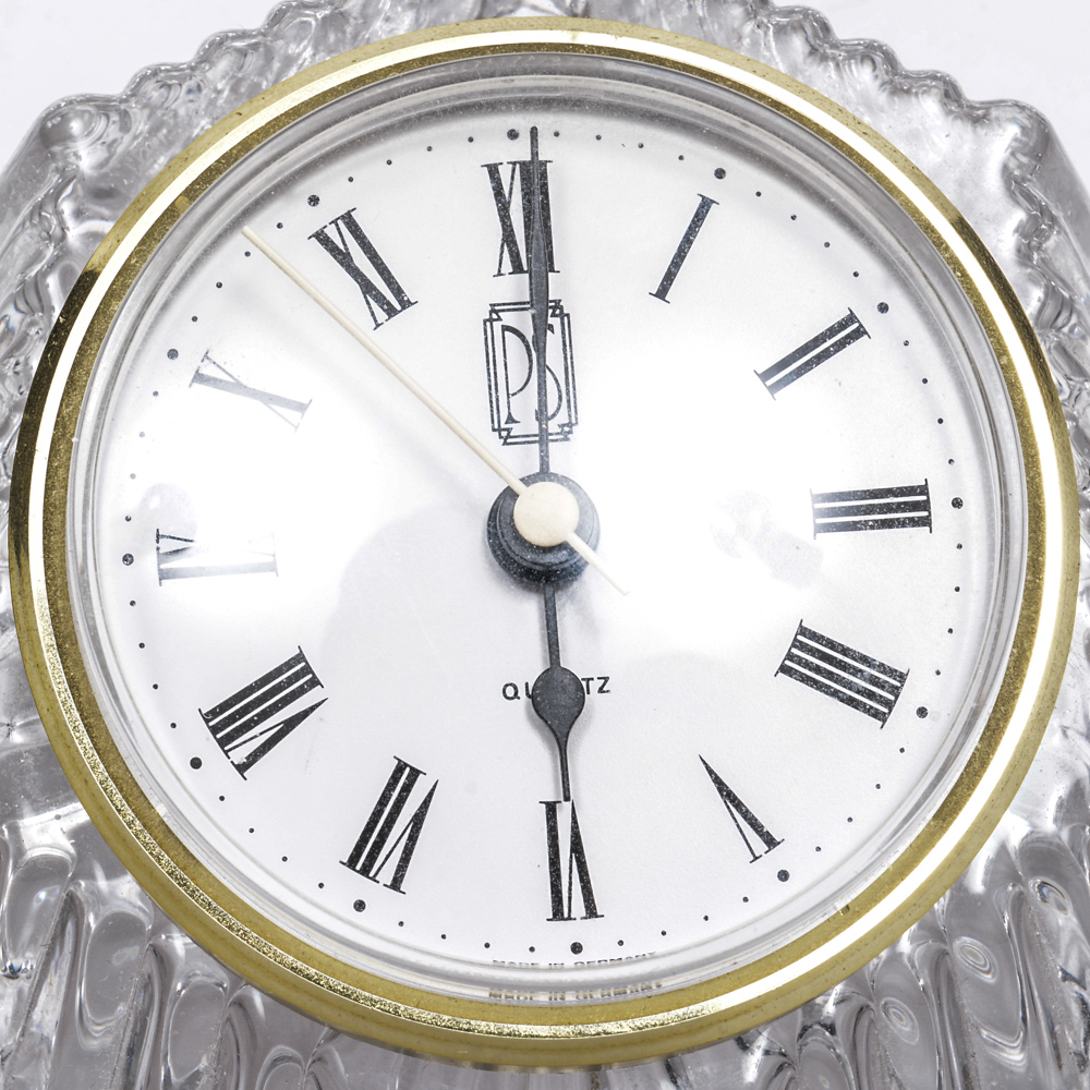Anna Hutte Bleikristall Crystal Clock