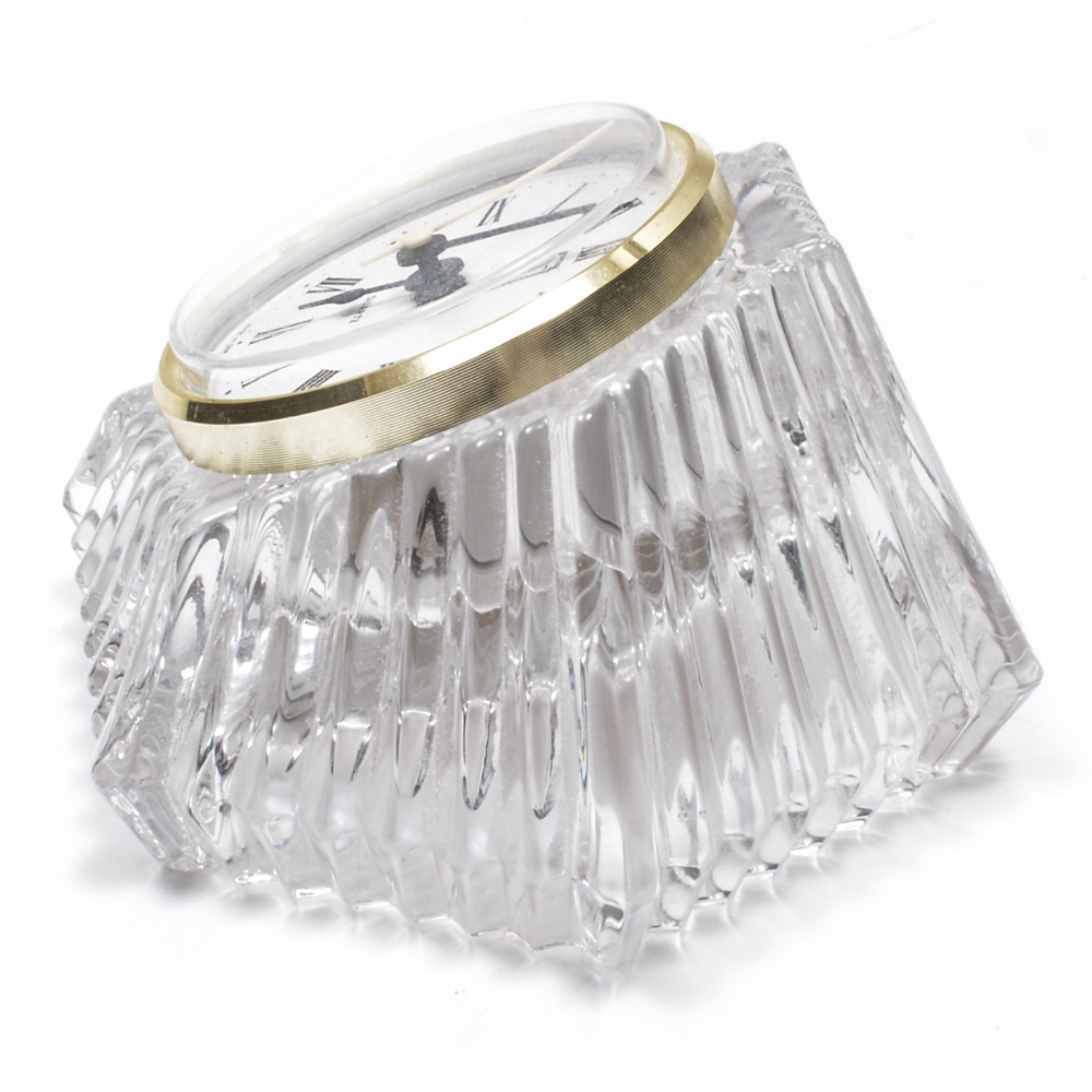 Anna Hutte Bleikristall Crystal Clock