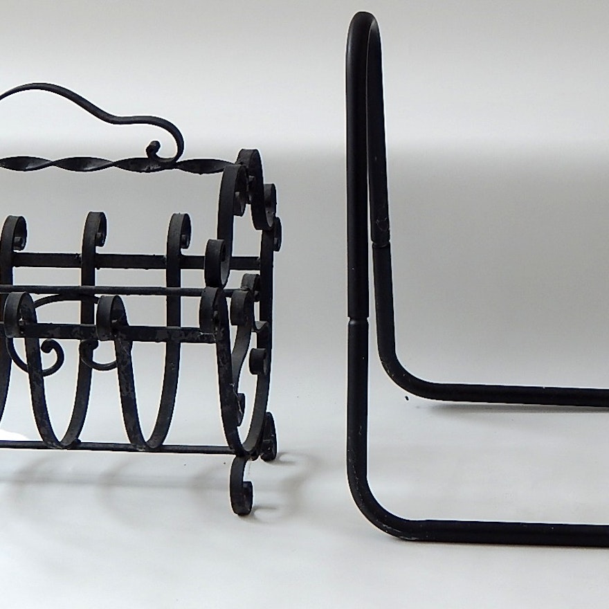 Wrought Iron Log Holder and Metal Log Holder