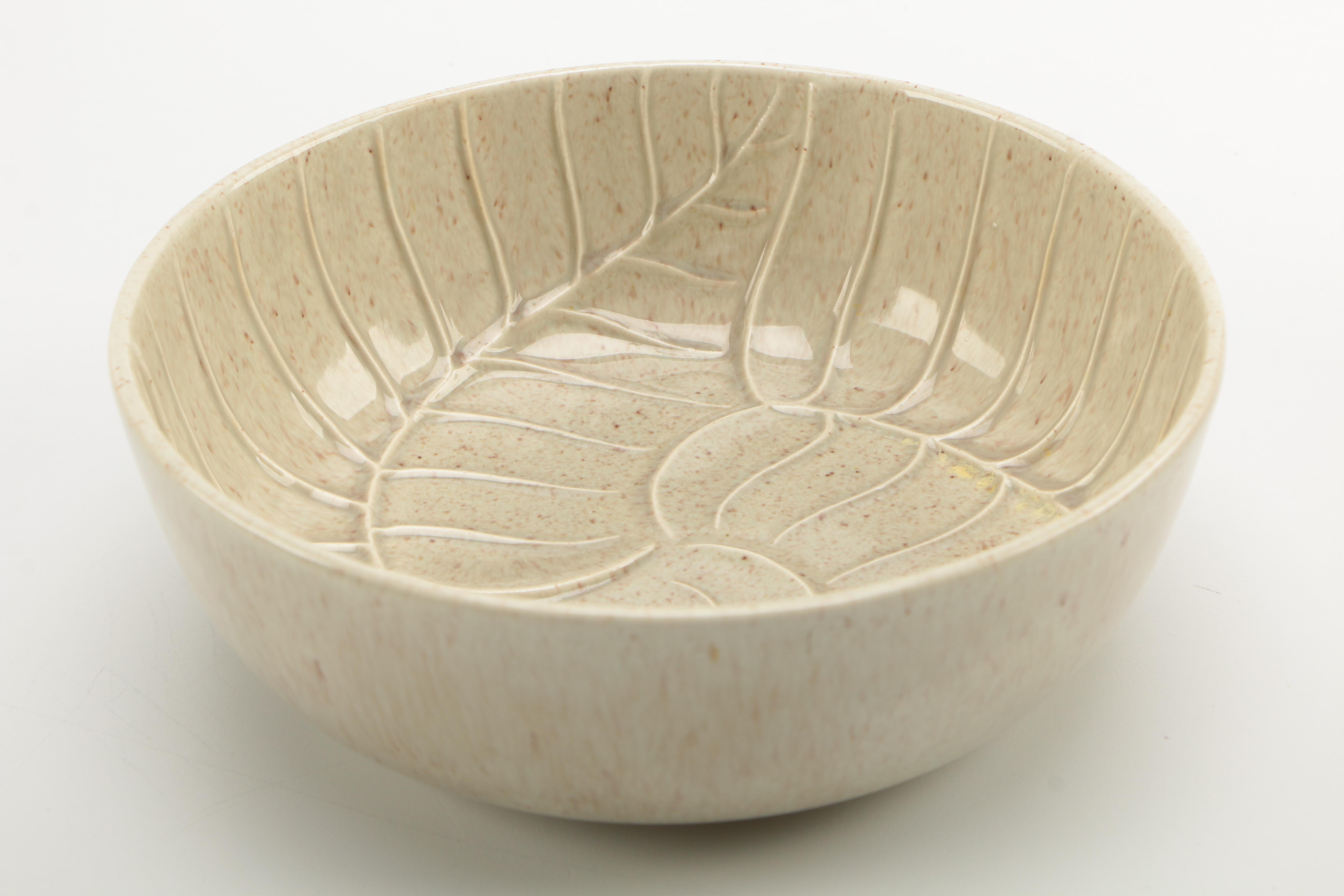 Mid Century Valley Vista California Pottery Lazy Susan Set